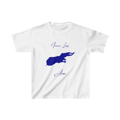 Alaska  Iliamna  Lake  Youth  T-shirt  front  position  view  from  front  white.webp