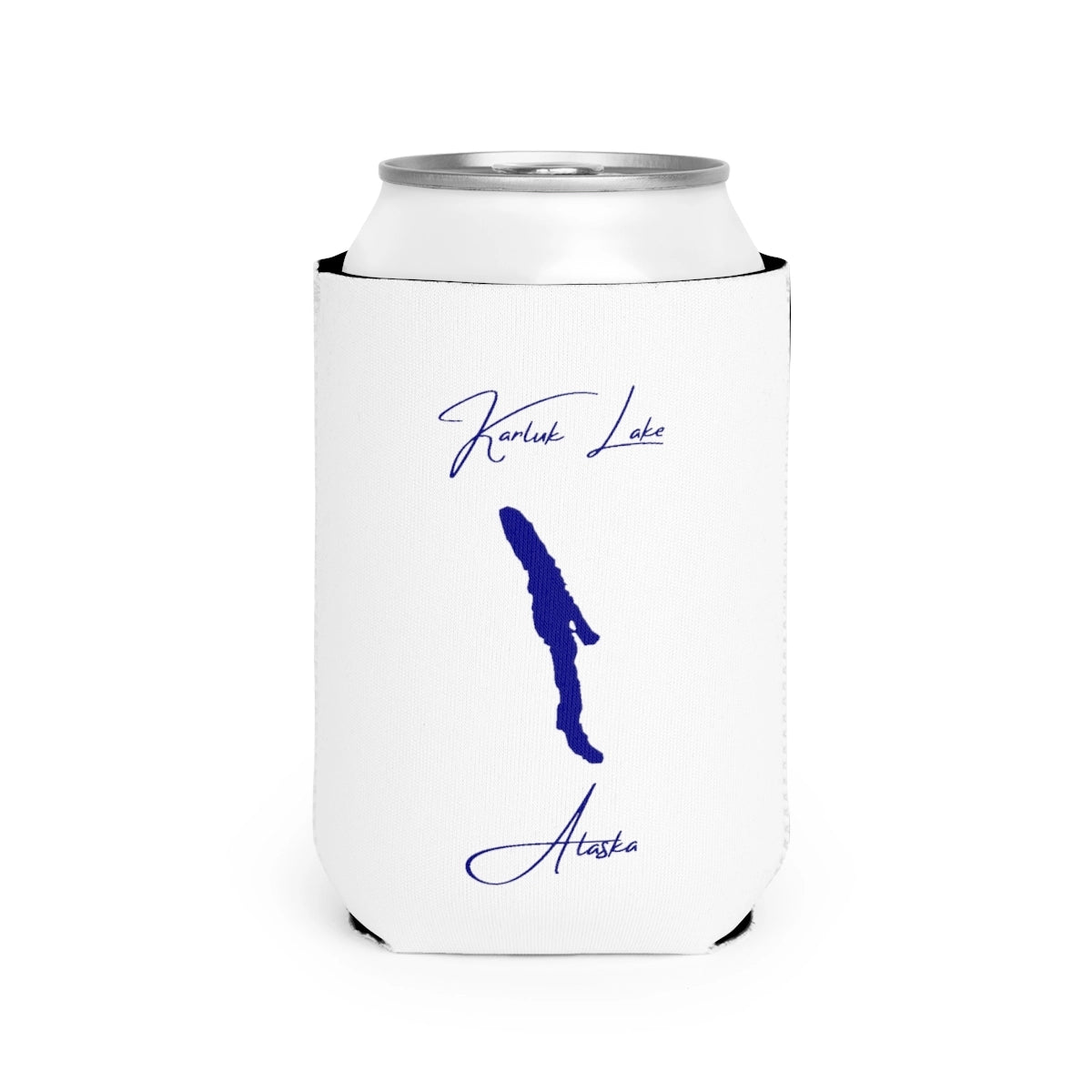 Alaska  Karluk  Lake  Can  Koozie  front  position  view  from  front-2  white.webp
