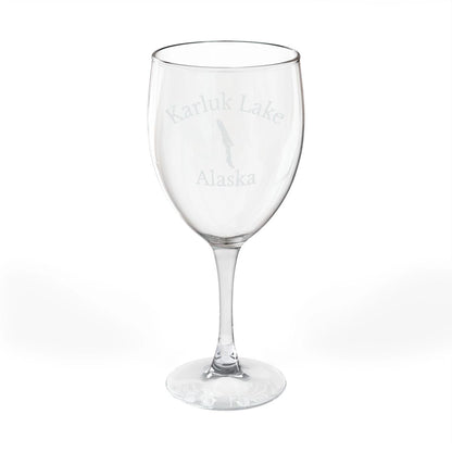 Alaska  Karluk  Lake  Engraved  Wine  Glass  other  position  view  from  front  10.5oz.webp