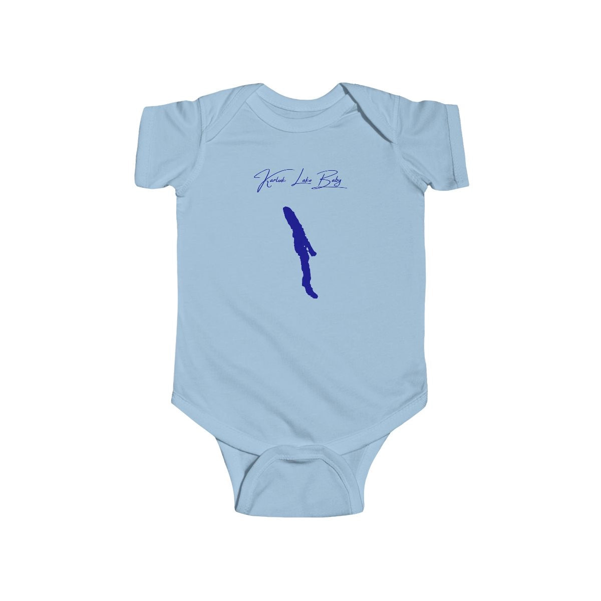 Alaska  Karluk  Lake  Onesie  front  position  view  from  front  light  blue.webp