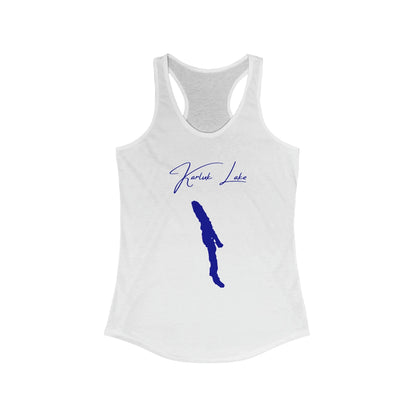 Alaska  Karluk  Lake  Racerback-Tank  front  position  view  from  front  solid  white.webp