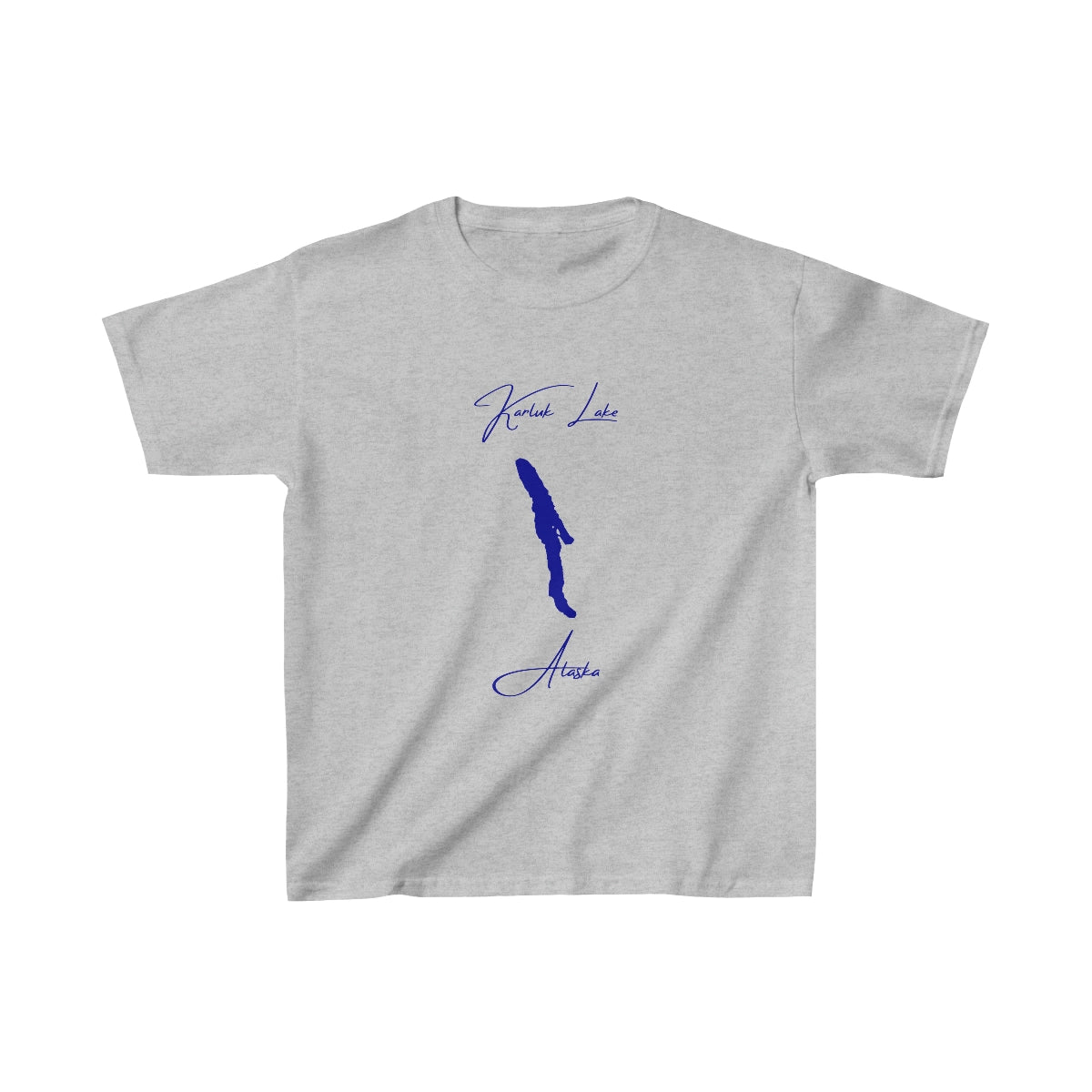 Alaska  Karluk  Lake  Youth  T-shirt  front  position  view  from  front  sport  grey.webp