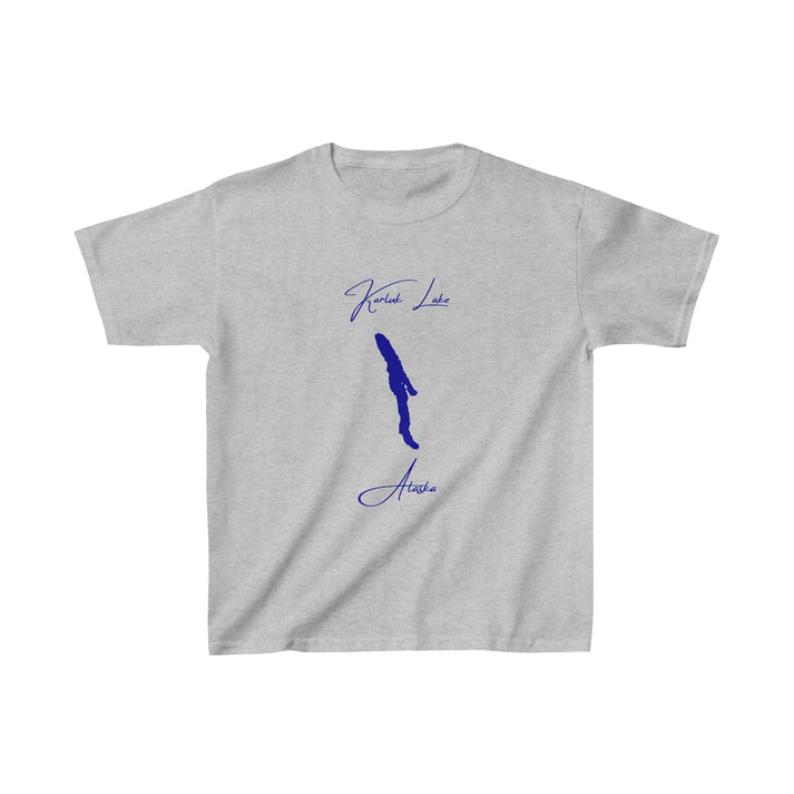 Alaska  Karluk  Lake  Youth  T-shirt  front  position  view  from  front  sport  grey.webp