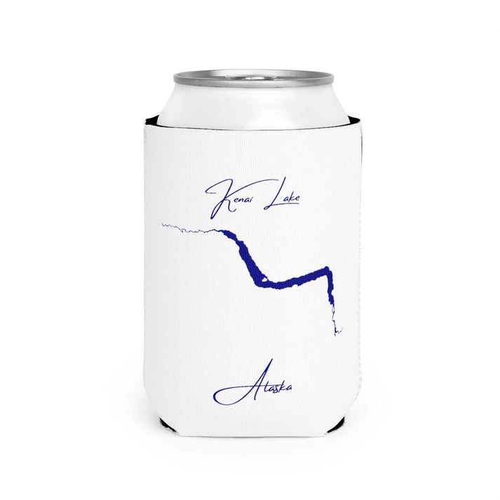 Alaska  Kenai  Lake  Can  Koozie  front  position  view  from  front-2  white.webp