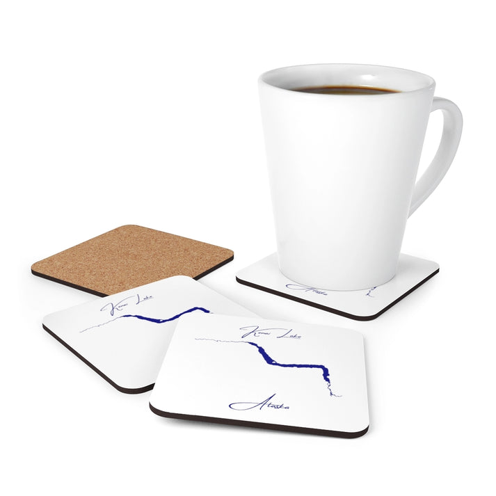 Alaska  Kenai  Lake  Coaster  Set  front  position  view  from  context-1  3.75  x  3.75.webp