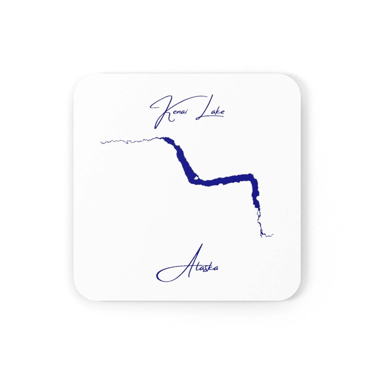 Alaska  Kenai  Lake  Coaster  Set  front  position  view  from  front  3.75  x  3.75.webp