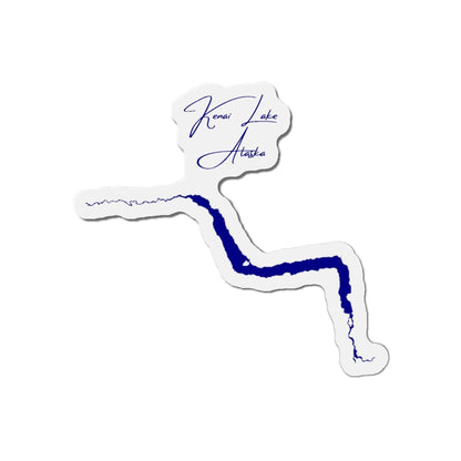 Alaska  Kenai  Lake  Die  Cut  Magnet  front  position  view  from  front  4  x  4.webp