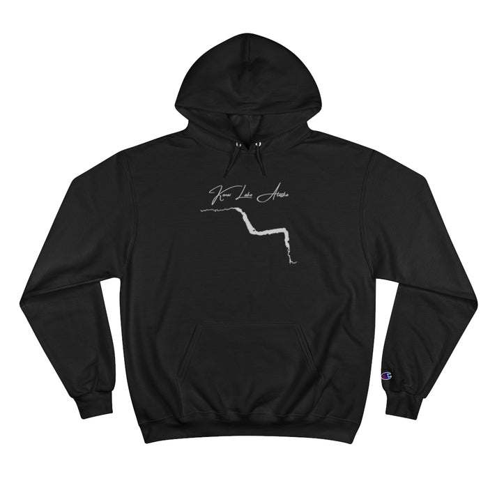 Alaska  Kenai  Lake  Hoodie  front  position  view  from  front  black.webp