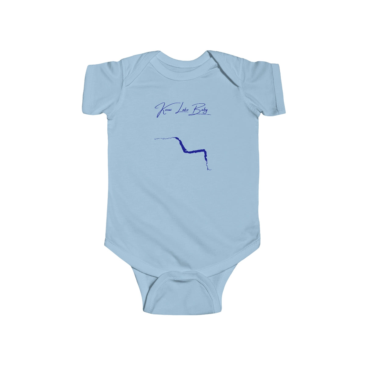 Alaska  Kenai  Lake  Onesie  front  position  view  from  front  light  blue.webp