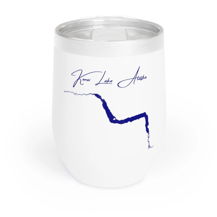 Alaska  Kenai  Lake  Wine  Tumbler  front  position  view  from  front  white.webp