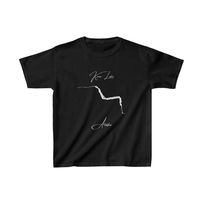 Alaska  Kenai  Lake  Youth  T-shirt  front  position  view  from  front  black.webp