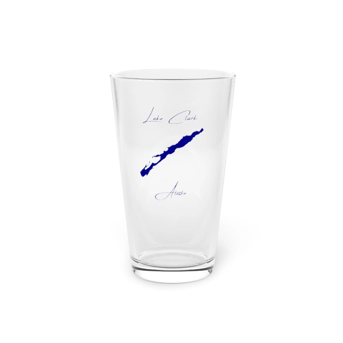 Alaska  Lake  Clark  16oz  Pint  Glass  front  position  view  from  front  16oz.webp