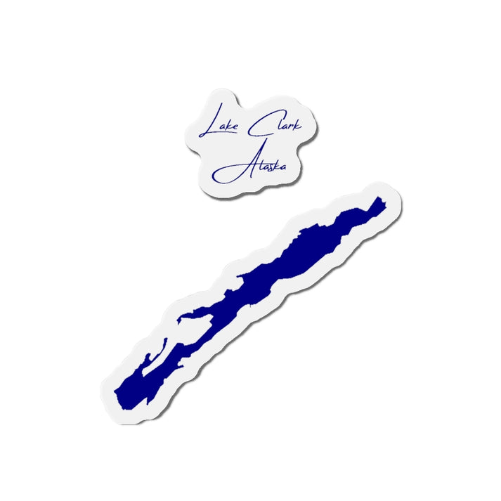 Alaska  Lake  Clark  Die  Cut  Magnet  front  position  view  from  front  4  x  4.webp