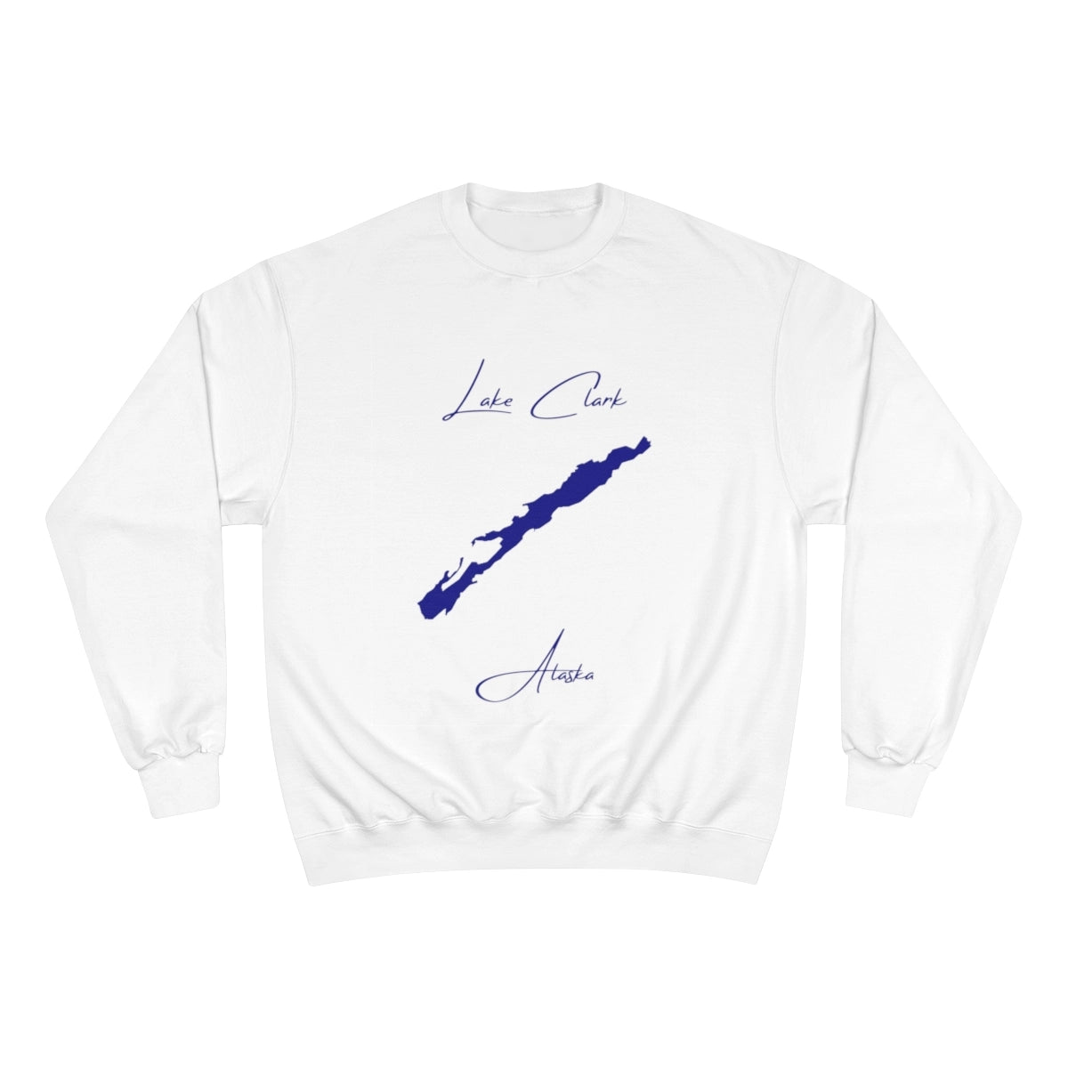 Alaska  Lake  Clark  Sweatshirt  front  position  view  from  front  white.webp