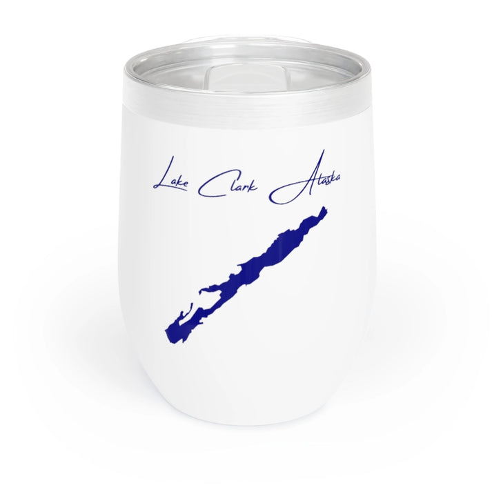 Alaska  Lake  Clark  Wine  Tumbler  front  position  view  from  front  white.webp