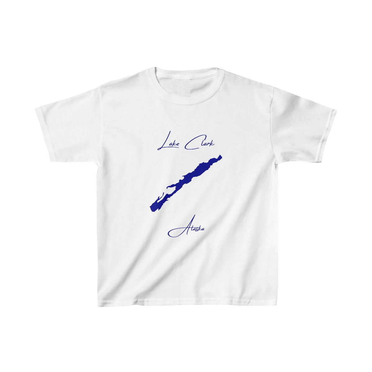 Alaska  Lake  Clark  Youth  T-shirt  front  position  view  from  front  white.webp