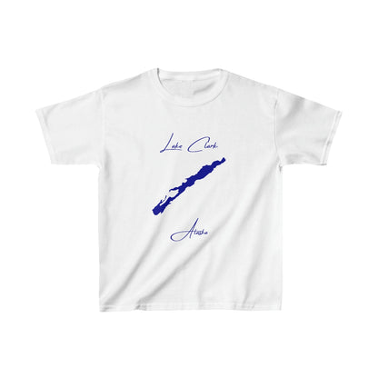 Alaska  Lake  Clark  Youth  T-shirt  front  position  view  from  front  white.webp