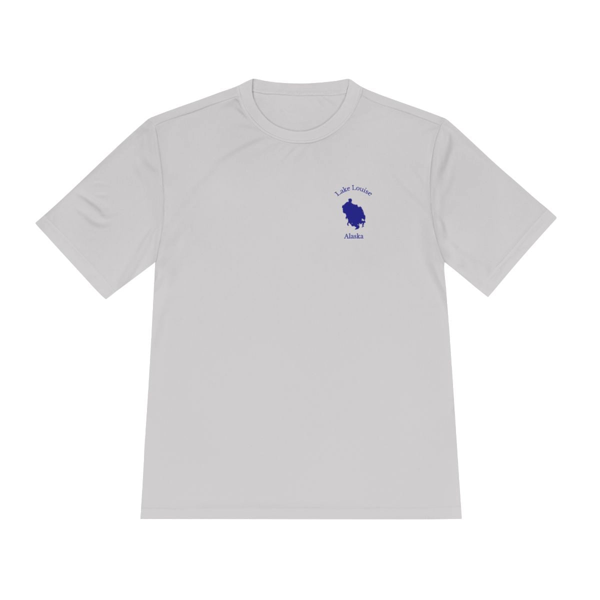 Alaska  Lake  Louise  Moisture  Wicking  Tee  front  position  view  from  front  silver.webp