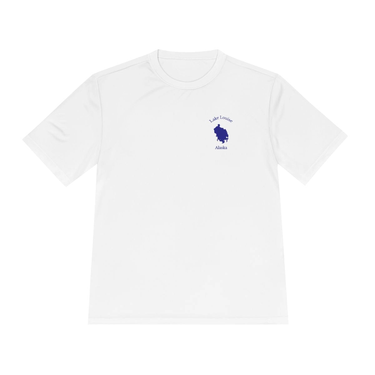 Alaska  Lake  Louise  Moisture  Wicking  Tee  front  position  view  from  front  white.webp
