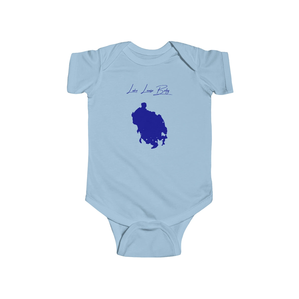 Alaska  Lake  Louise  Onesie  front  position  view  from  front  light  blue.webp