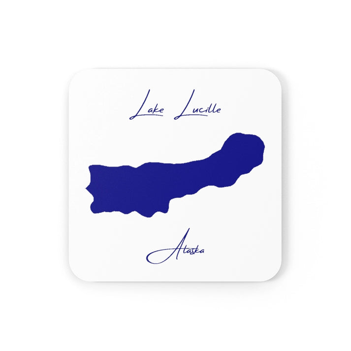 Alaska  Lake  Lucille  Coaster  Set  front  position  view  from  front  3.75  x  3.75.webp