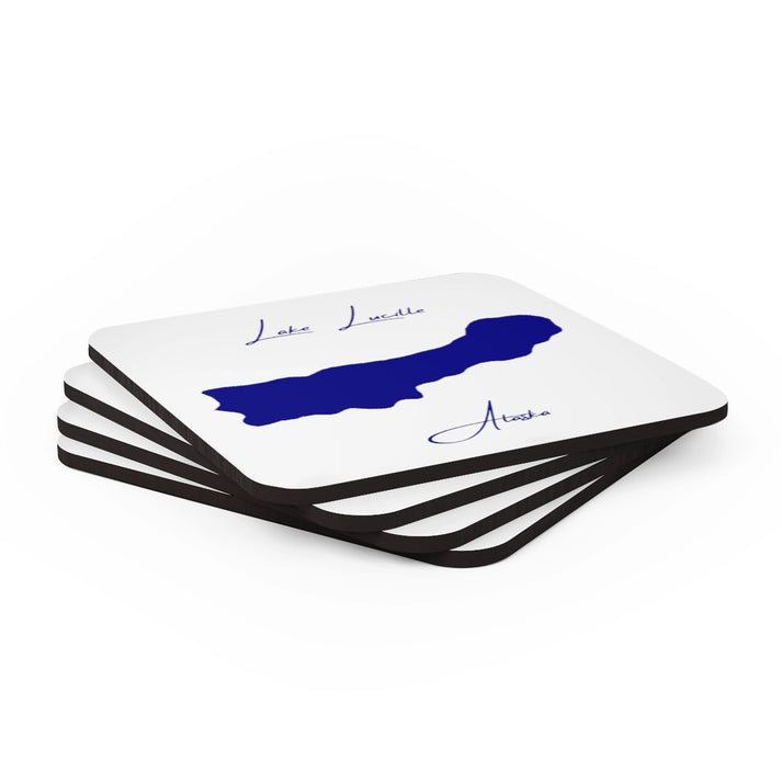 Alaska  Lake  Lucille  Coaster  Set  front  position  view  from  stacked  3.75  x  3.75.webp