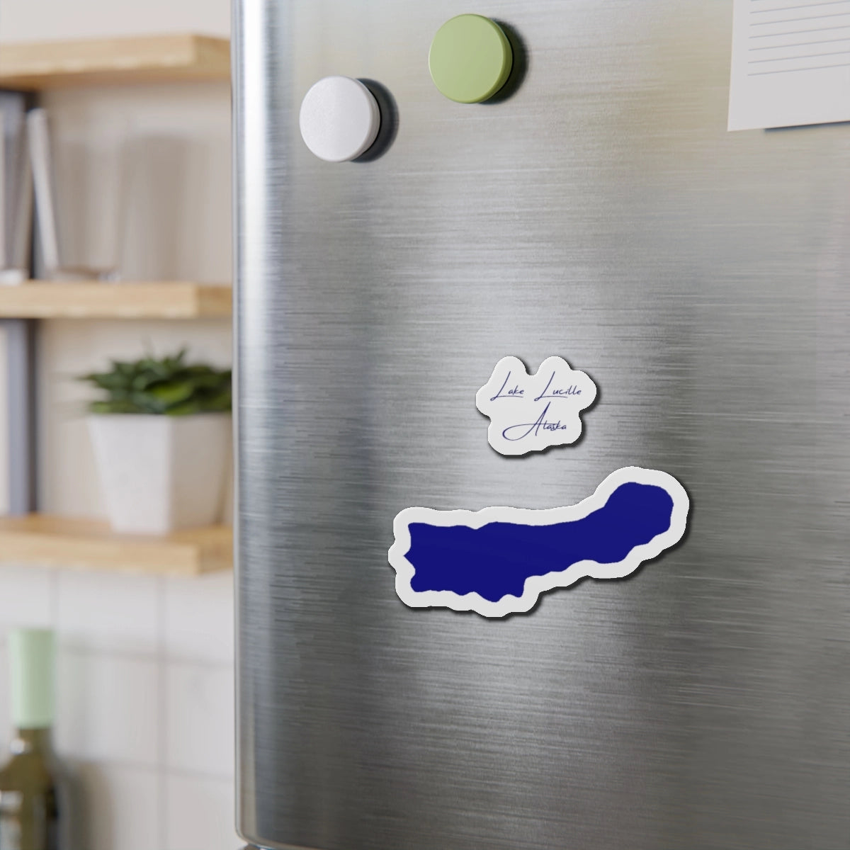 Alaska  Lake  Lucille  Die  Cut  Magnet  front  position  view  from  context-2  4  x  4.webp