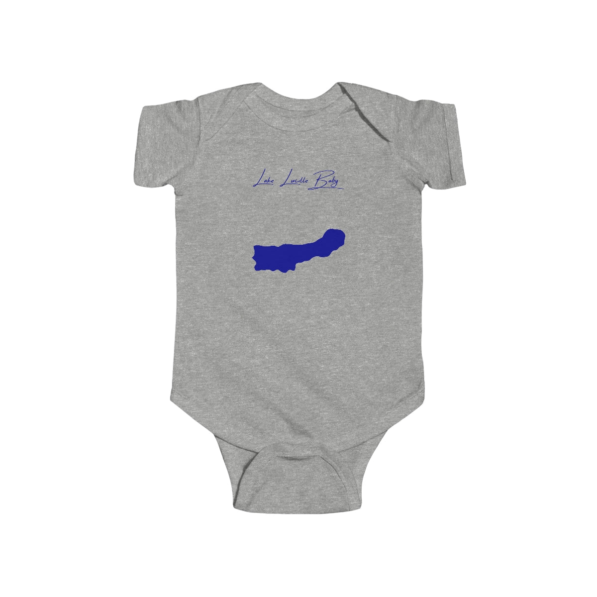 Alaska  Lake  Lucille  Onesie  front  position  view  from  front  heather.webp