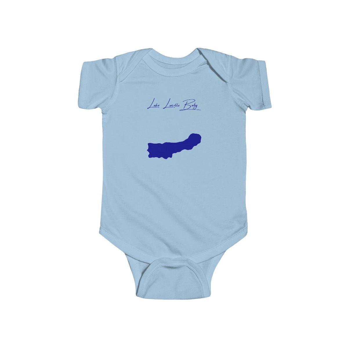 Alaska  Lake  Lucille  Onesie  front  position  view  from  front  light  blue.webp