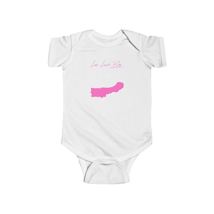 Alaska  Lake  Lucille  Onesie  front  position  view  from  front  white.webp