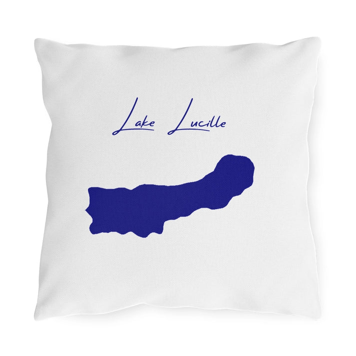 Alaska  Lake  Lucille  Outdoor  Pillow  front  position  view  from  front  16  x  16.webp