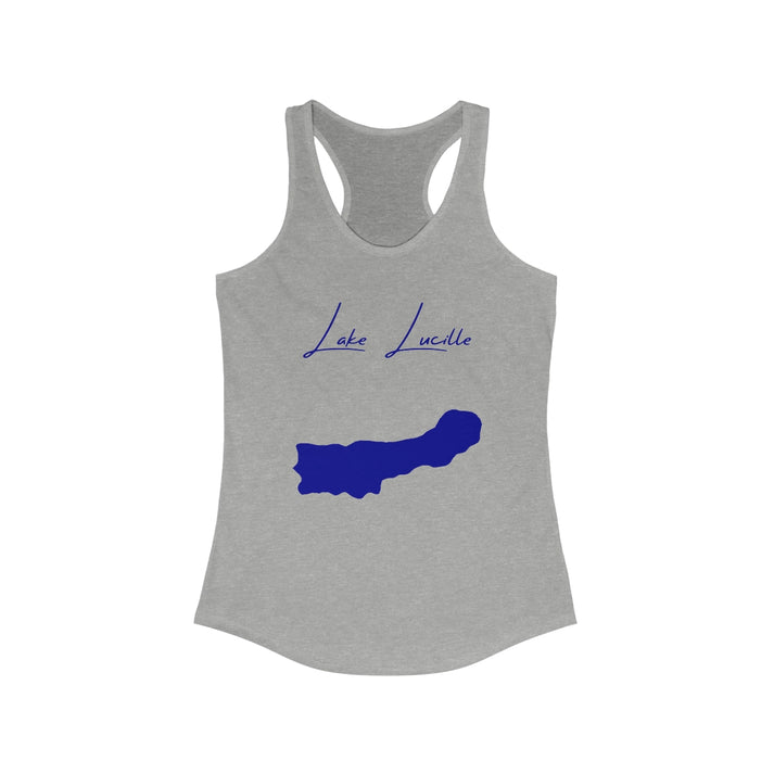 Alaska  Lake  Lucille  Racerback-Tank  front  position  view  from  front  heather  grey.webp