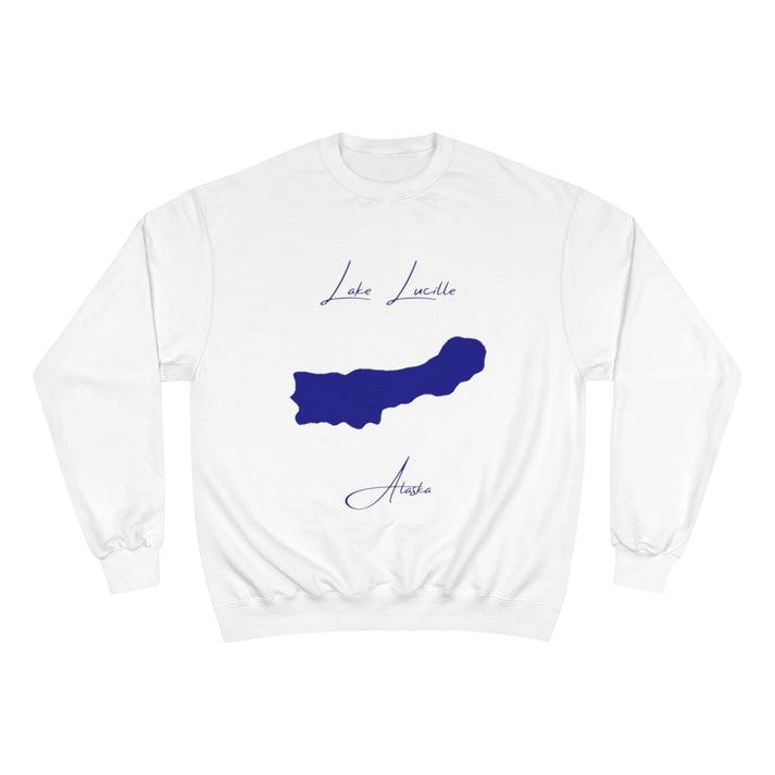 Alaska  Lake  Lucille  Sweatshirt  front  position  view  from  front  white.webp