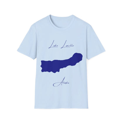 Alaska  Lake  Lucille  T-shirt  front  position  view  from  front  light  blue.webp