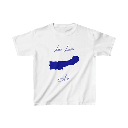 Alaska  Lake  Lucille  Youth  T-shirt  front  position  view  from  front  white.webp