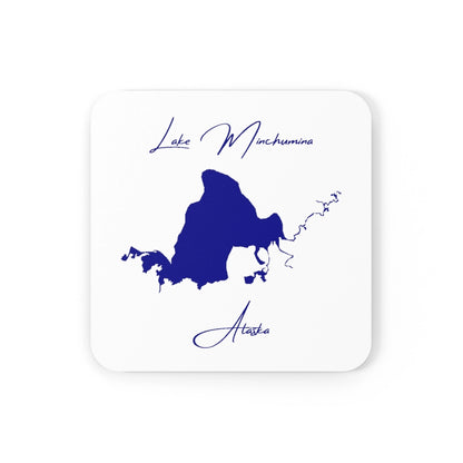 Alaska  Lake  Minchumina  Coaster  Set  front  position  view  from  front  3.75  x  3.75.webp