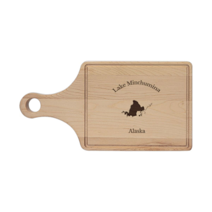 Alaska  Lake  Minchumina  Engraved  Cutting  Board  front  position  view  from  front  maple.webp