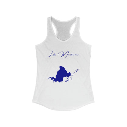 Alaska  Lake  Minchumina  Racerback-Tank  front  position  view  from  front  solid  white.webp