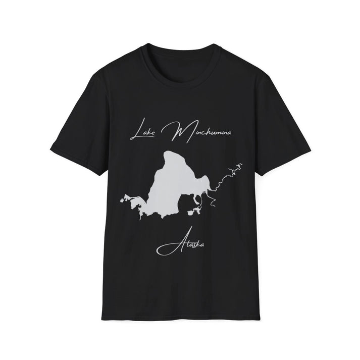 Alaska  Lake  Minchumina  T-shirt  front  position  view  from  front  black.webp