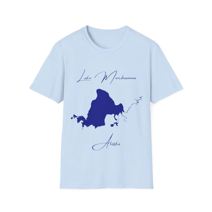 Alaska  Lake  Minchumina  T-shirt  front  position  view  from  front  light  blue.webp