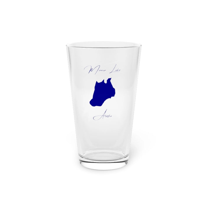 Alaska  Mirror  Lake  16oz  Pint  Glass  front  position  view  from  front  16oz.webp