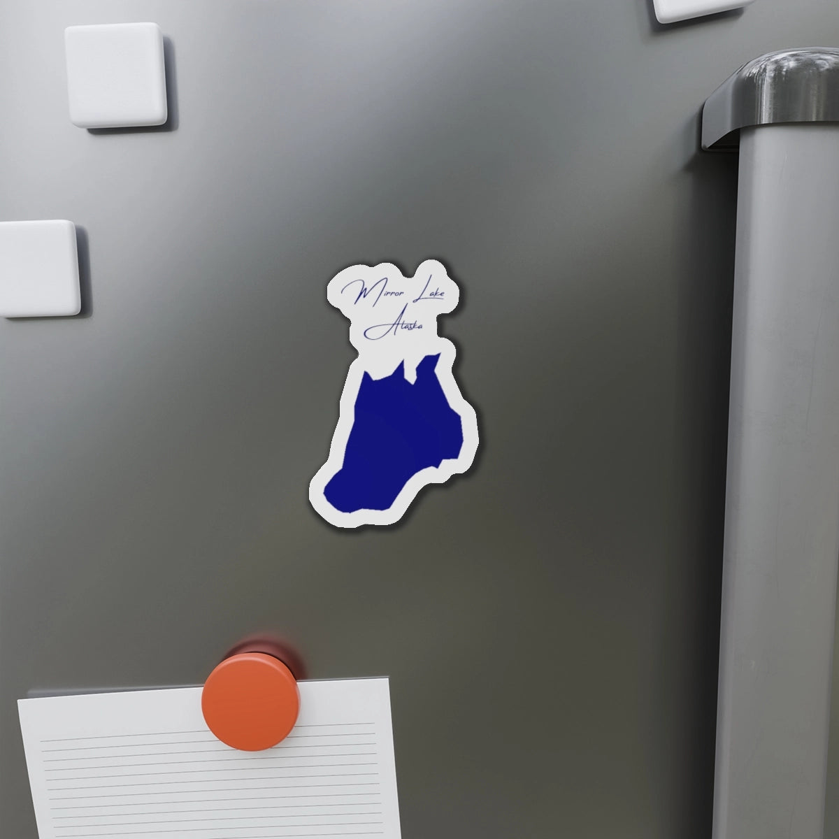 Alaska  Mirror  Lake  Die  Cut  Magnet  front  position  view  from  context-1  4  x  4.webp