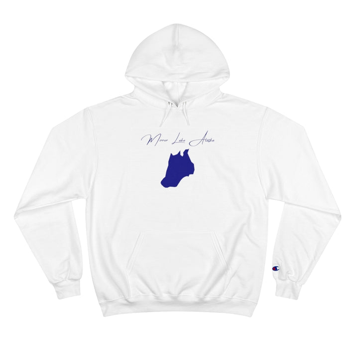 Alaska  Mirror  Lake  Hoodie  front  position  view  from  front  white.webp