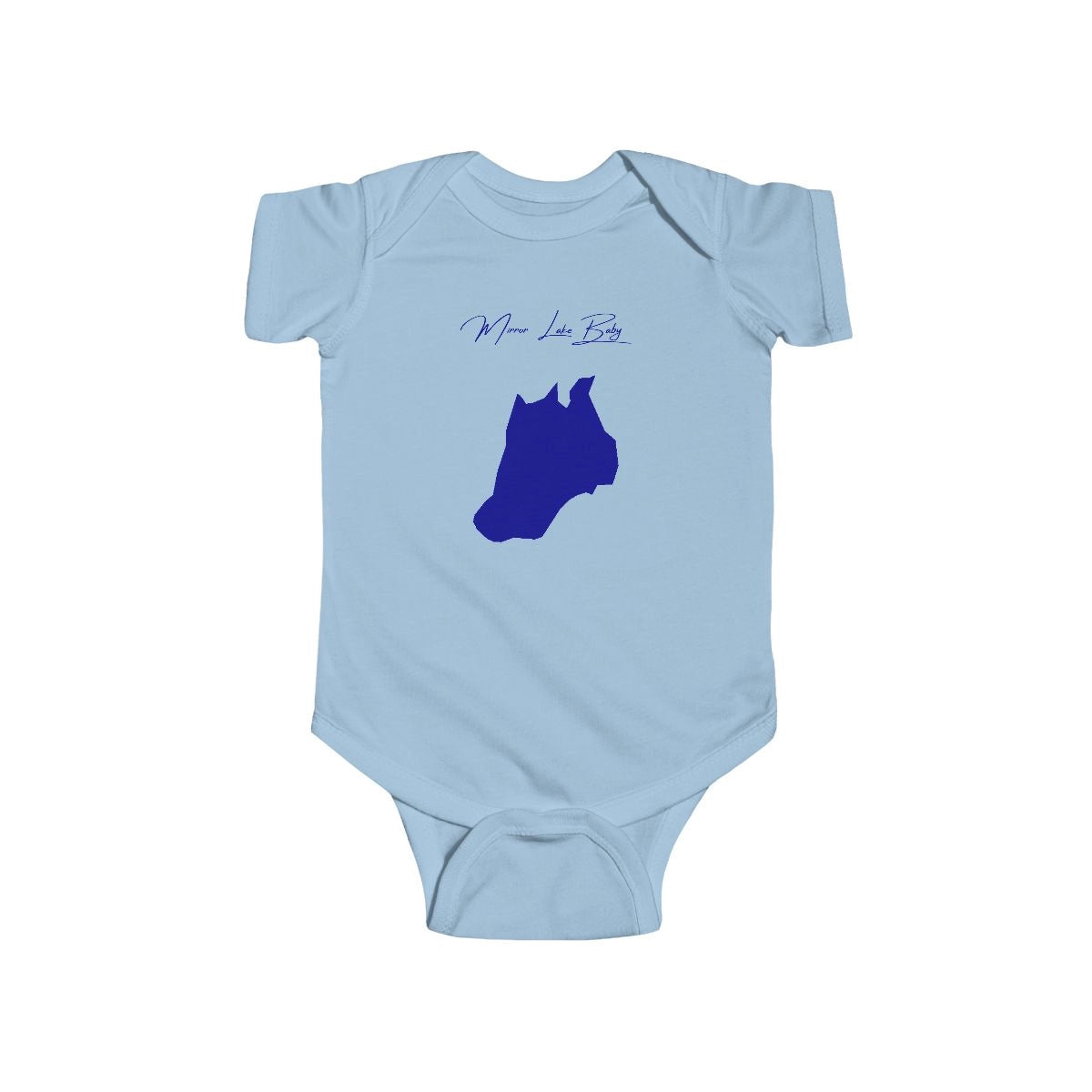Alaska  Mirror  Lake  Onesie  front  position  view  from  front  light  blue.webp