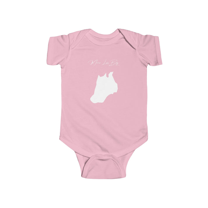 Alaska  Mirror  Lake  Onesie  front  position  view  from  front  pink.webp