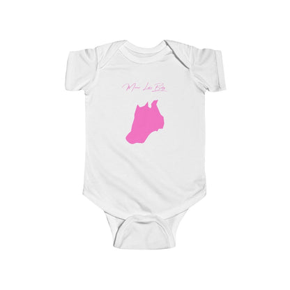 Alaska  Mirror  Lake  Onesie  front  position  view  from  front  white.webp
