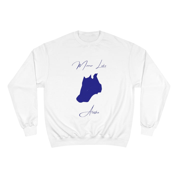 Alaska  Mirror  Lake  Sweatshirt  front  position  view  from  front  white.webp