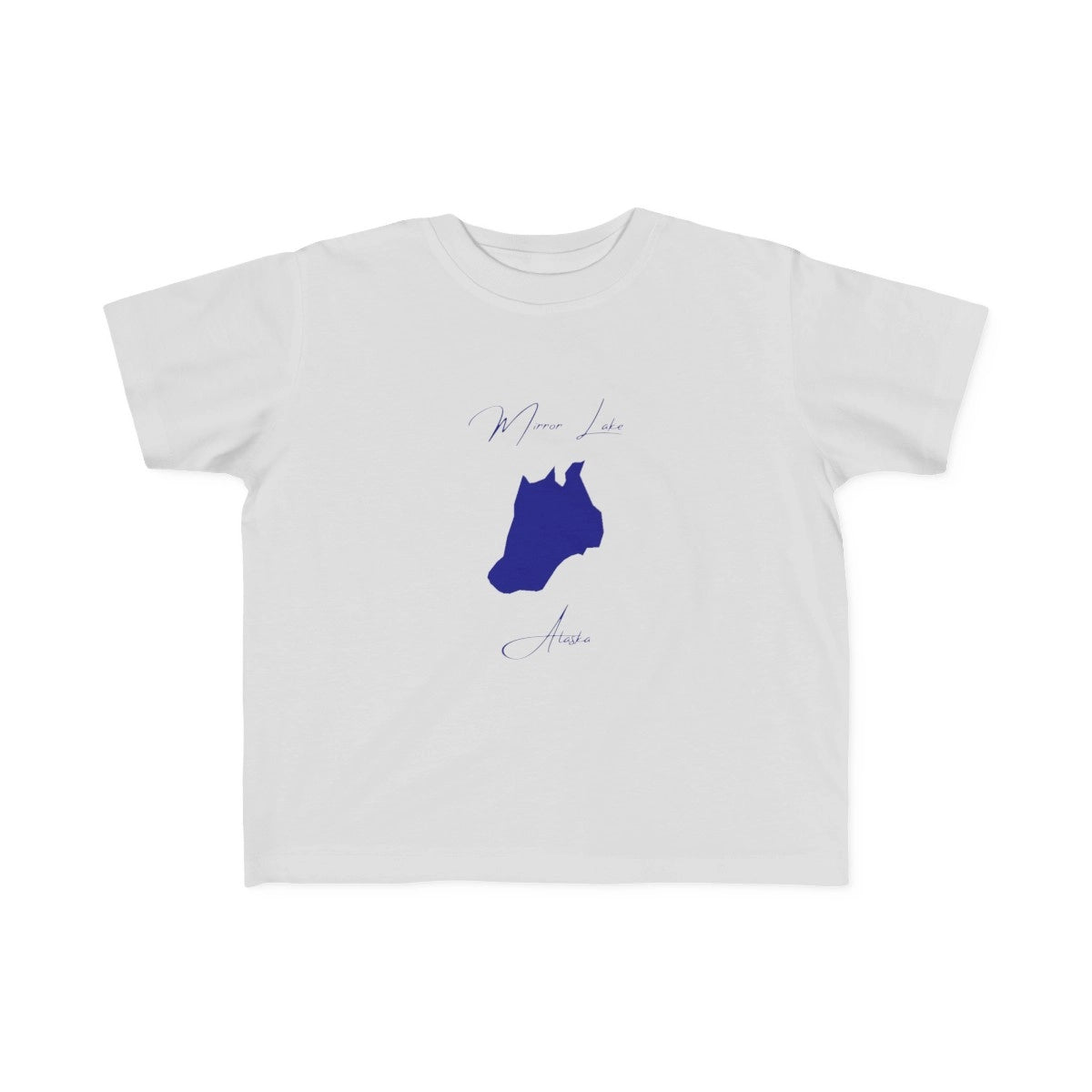 Alaska  Mirror  Lake  Toddler  T-shirt  front  position  view  from  front  silver.webp