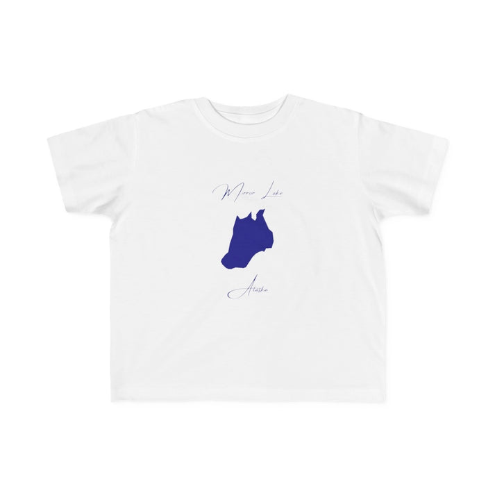 Alaska  Mirror  Lake  Toddler  T-shirt  front  position  view  from  front  white.webp