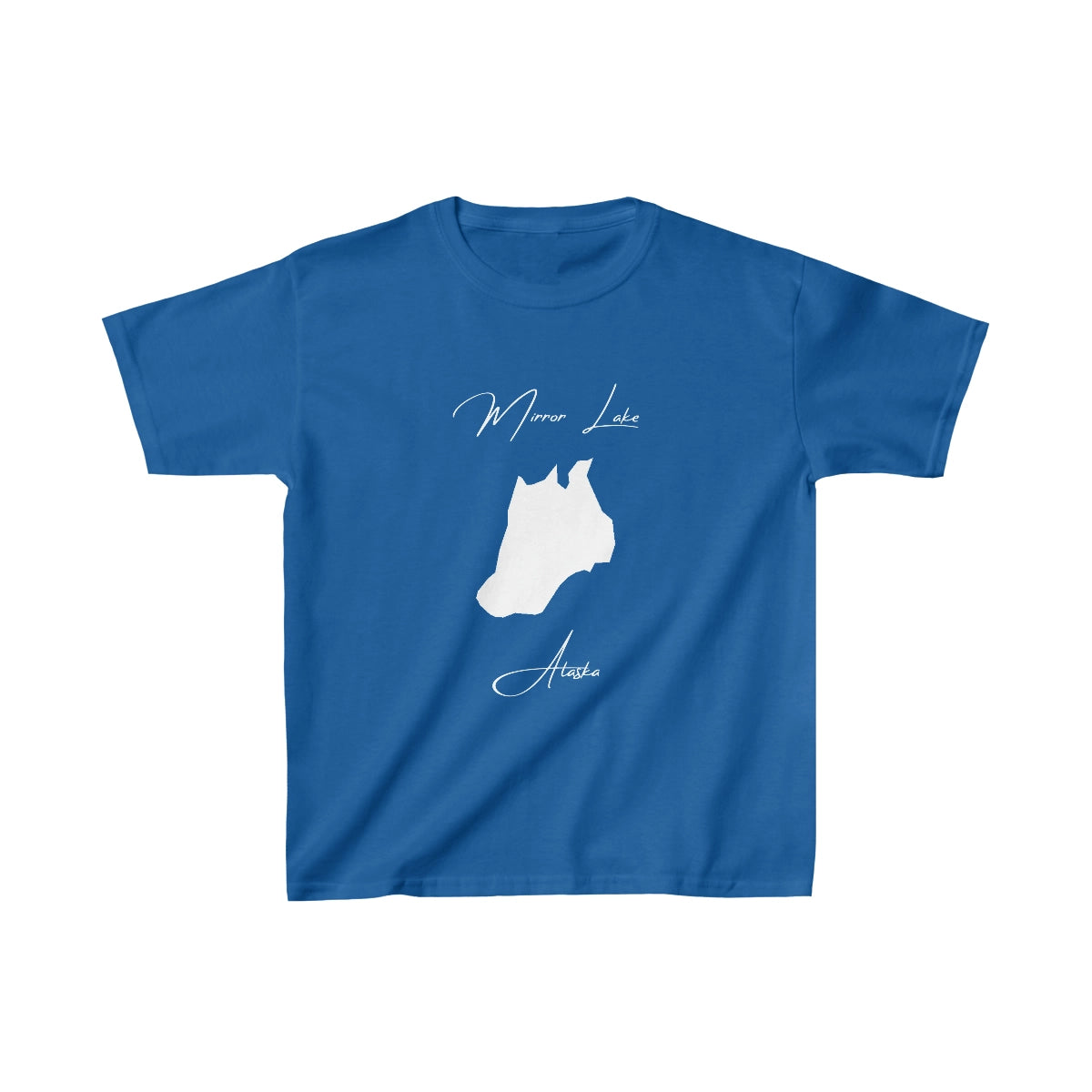 Alaska  Mirror  Lake  Youth  T-shirt  front  position  view  from  front  royal.webp